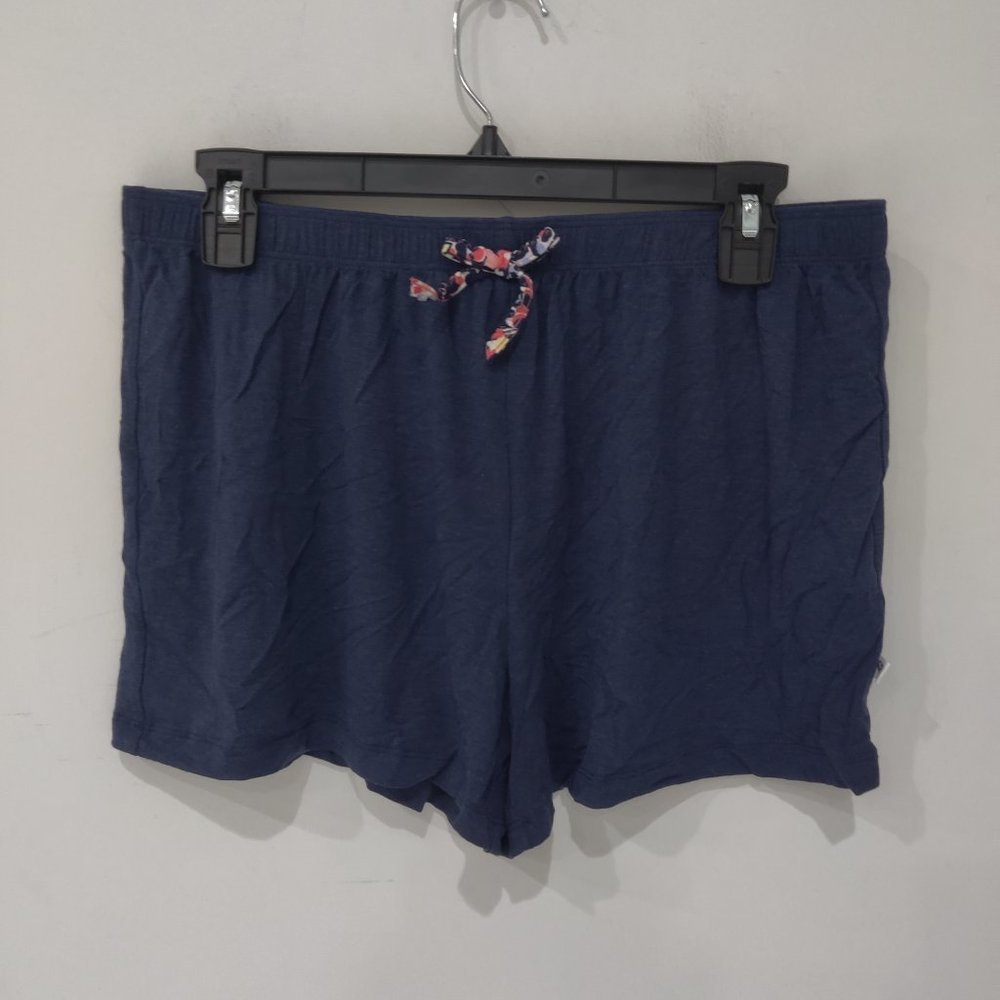 NWoT Jane & Blecker Women's Sleep Shorts Navy Blue Size M $15 3A011
